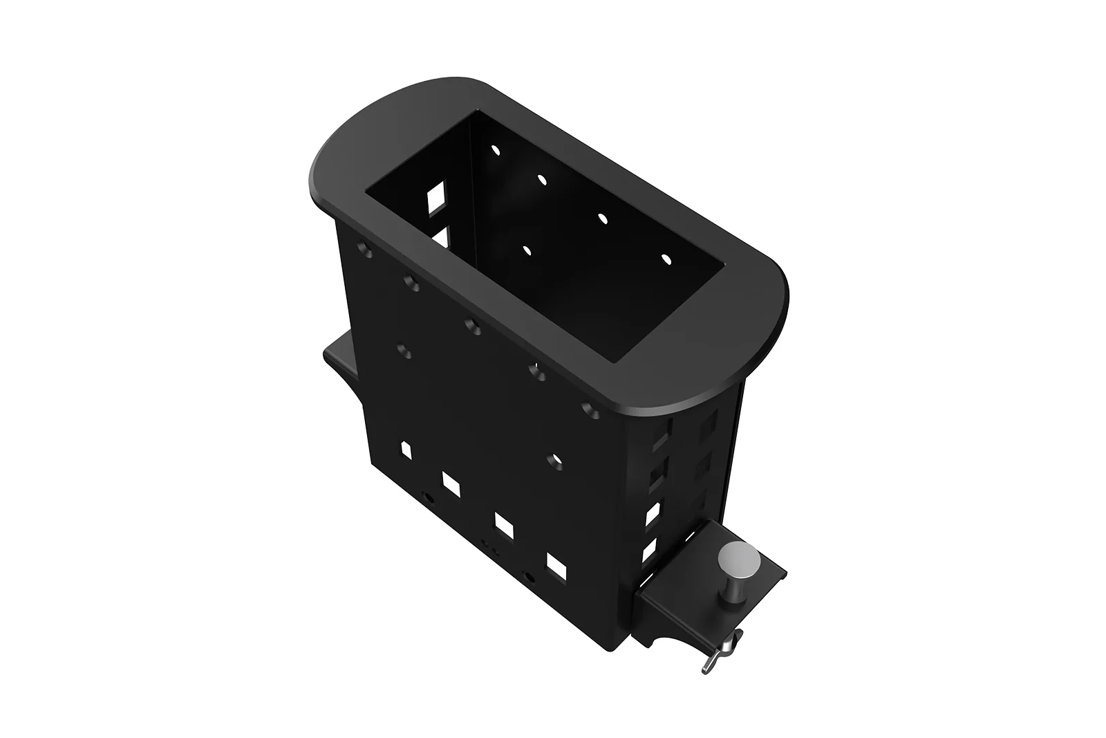 Прямоугольный металлический корпус Wize Pro WRTS-M-4BOX-B