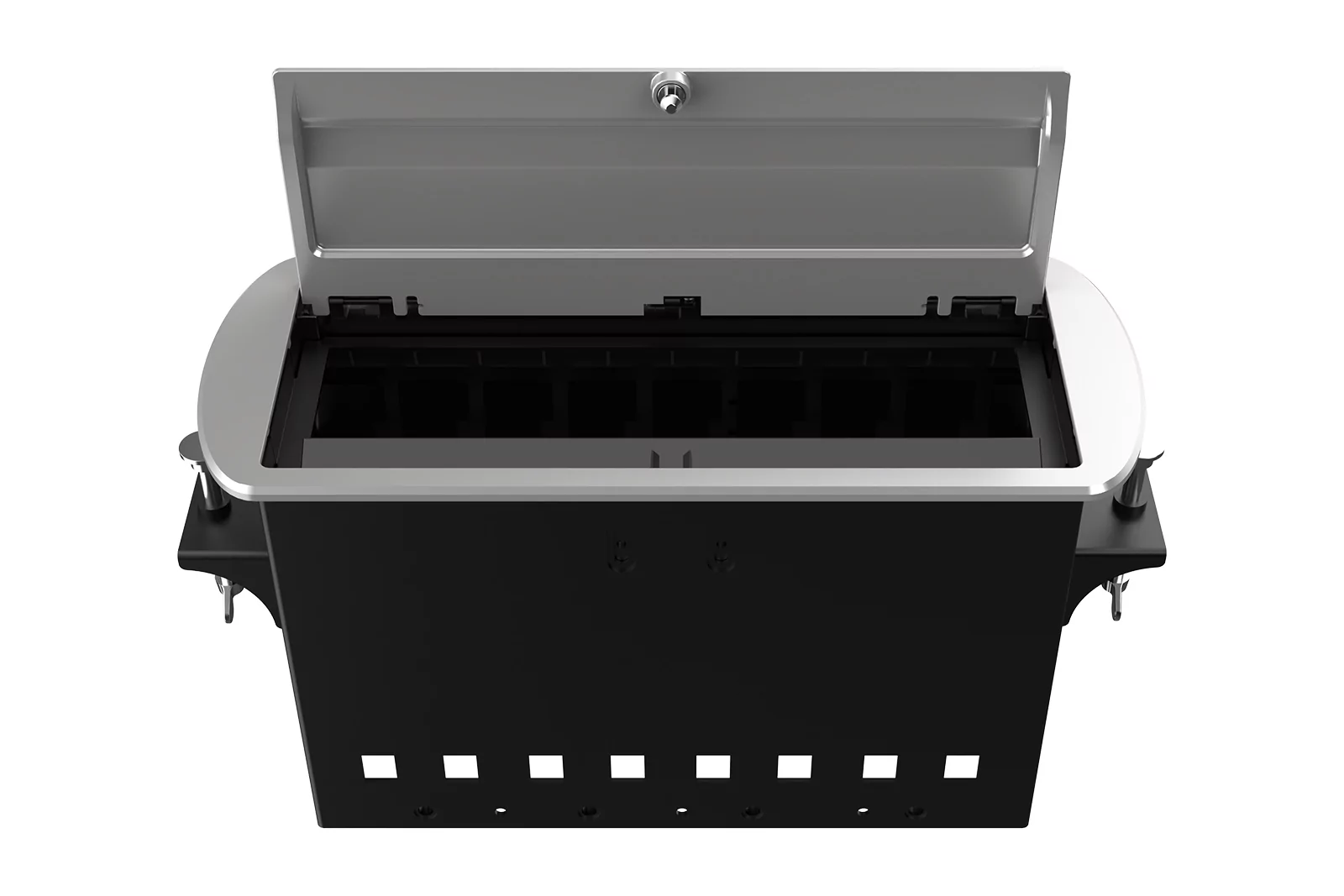 Прямоугольный металлический корпус Wize Pro WRTS-M-8CBOX-S 6