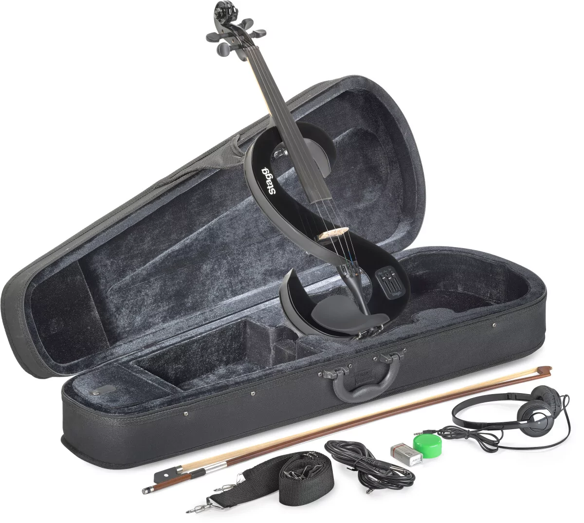 Электроскрипка STAGG EVN-4/4 BK