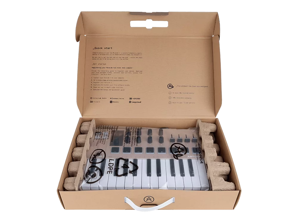 MIDI клавиатура Arturia MiniLAB 3 Champagne 6