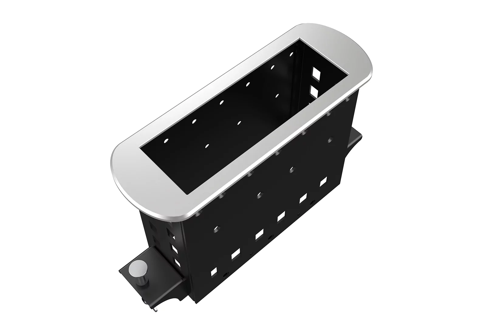 Прямоугольный металлический корпус Wize Pro WRTS-M-6BOX-S 2