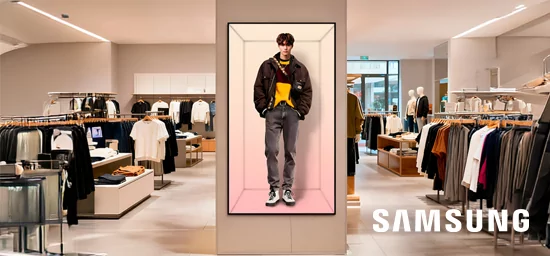 Пространственный дисплей Samsung: объем и глубина в розничных магазинах