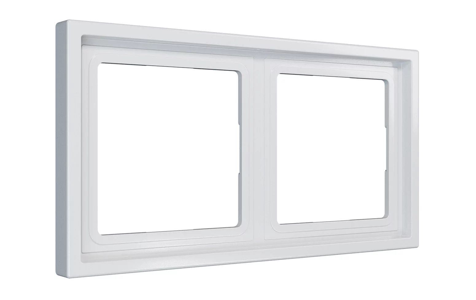 Рамка на 2 поста, Amsterdam 08, белая softtouch iRidi 08P201st