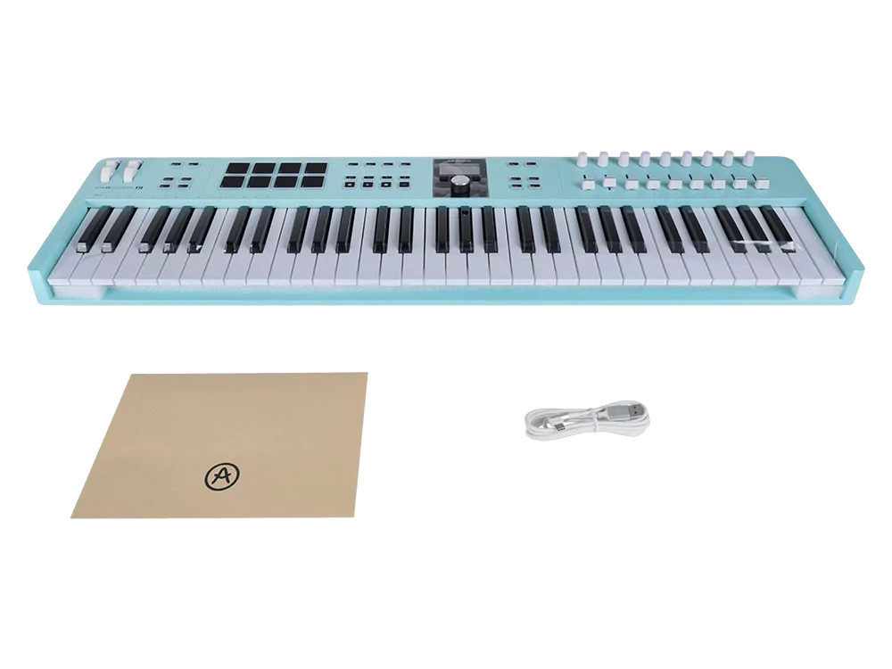 MIDI клавиатура Arturia KeyLab Essential 61 mk3 Aquamarine 11