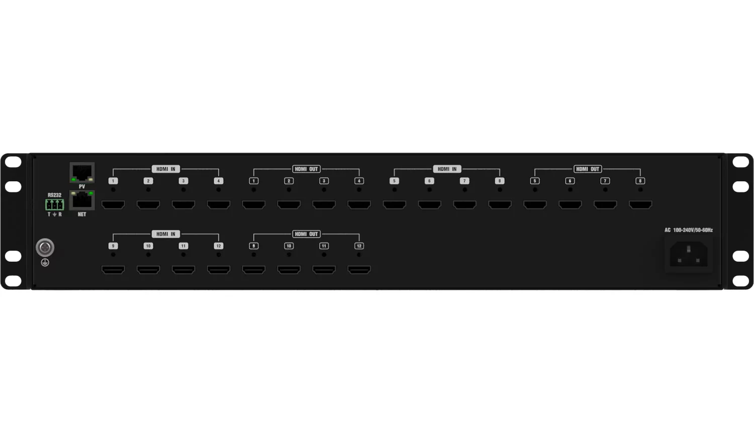 Контроллер видеостены 2U Digibird DB-VWC2-B-4H12H-PV 4