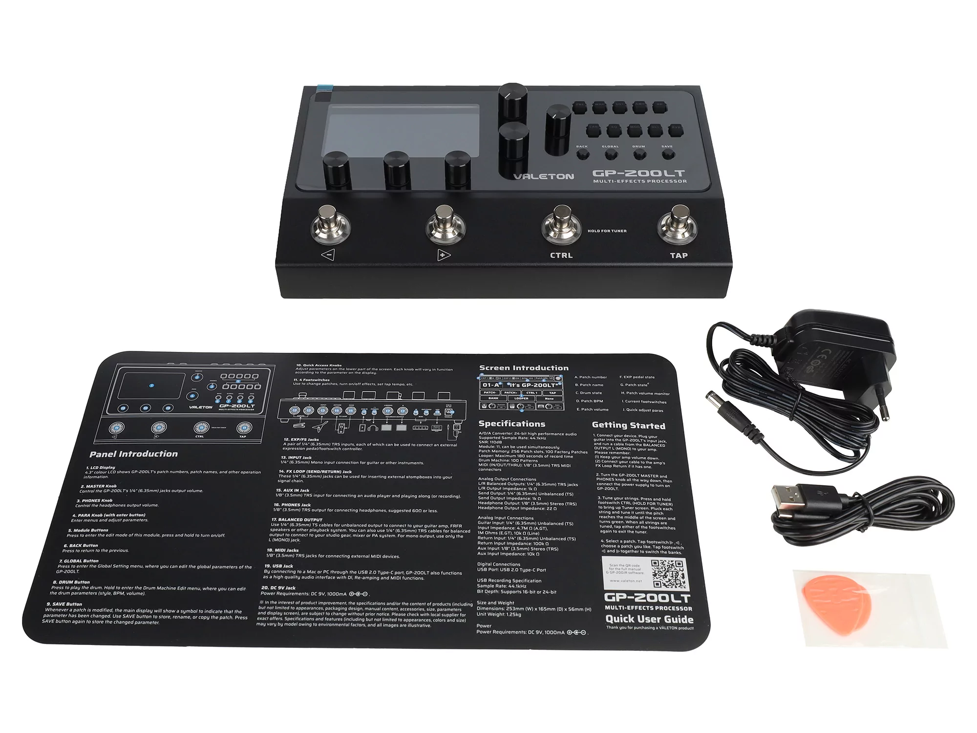 Напольный процессор эффектов Valeton GP-200LT 12