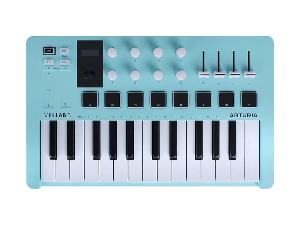 MIDI клавиатура Arturia MiniLAB 3 Aquamarine