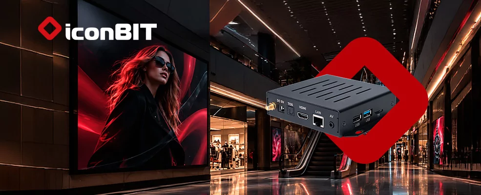 iconBIT DS1 (модель TRS2044) — обновленный медиаплеер для Digital Signage с PoE в комплекте