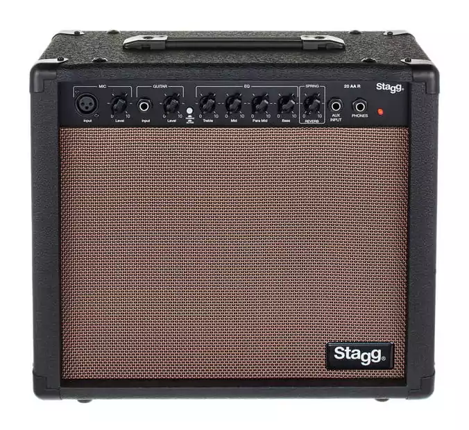 Комбо для электроакустической гитары STAGG 20 AA R 2