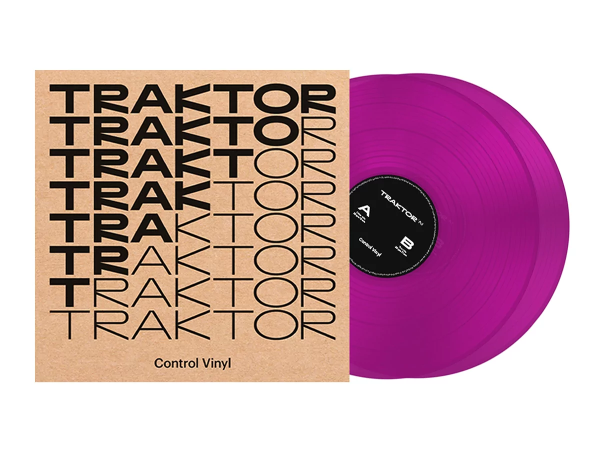 Виниловый диск с таймкодами Native Instruments Traktor Control Vinyl Neon Pink Transparent