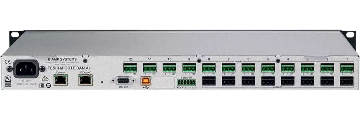 Аудиопроцессор Biamp TesiraFORTE DAN AI 2