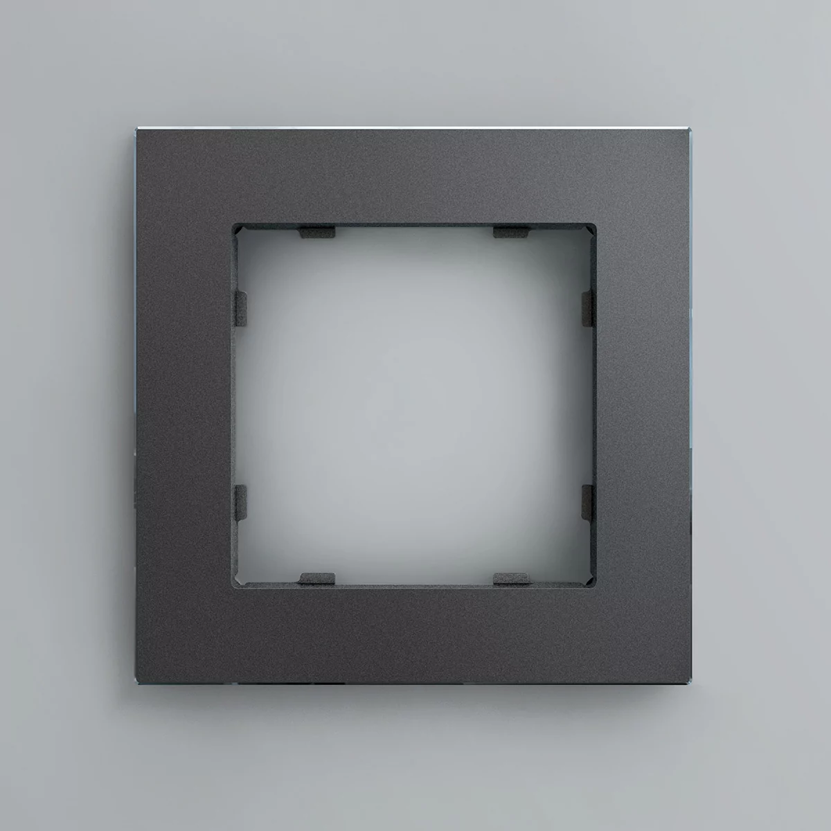 Рамка на 1 пост, графит, Berlin 01 iRidi 01P104 2