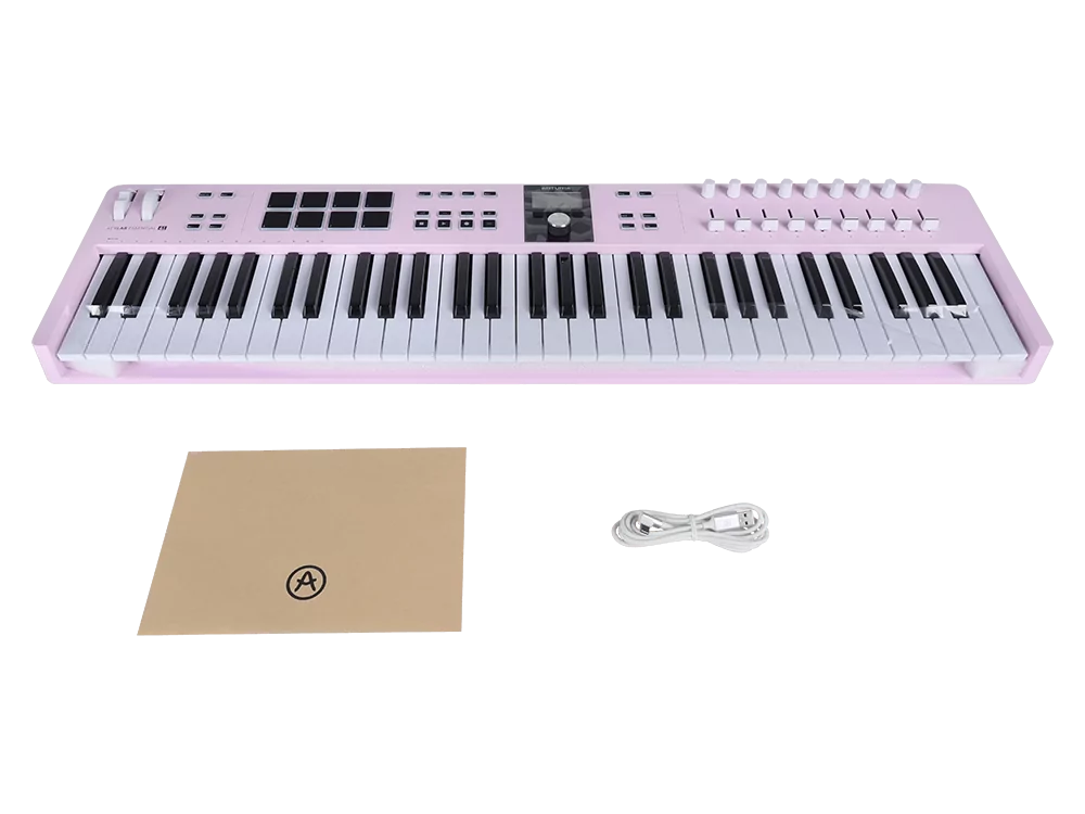 MIDI клавиатура Arturia KeyLab Essential 61 mk3 Rose Quartz 11