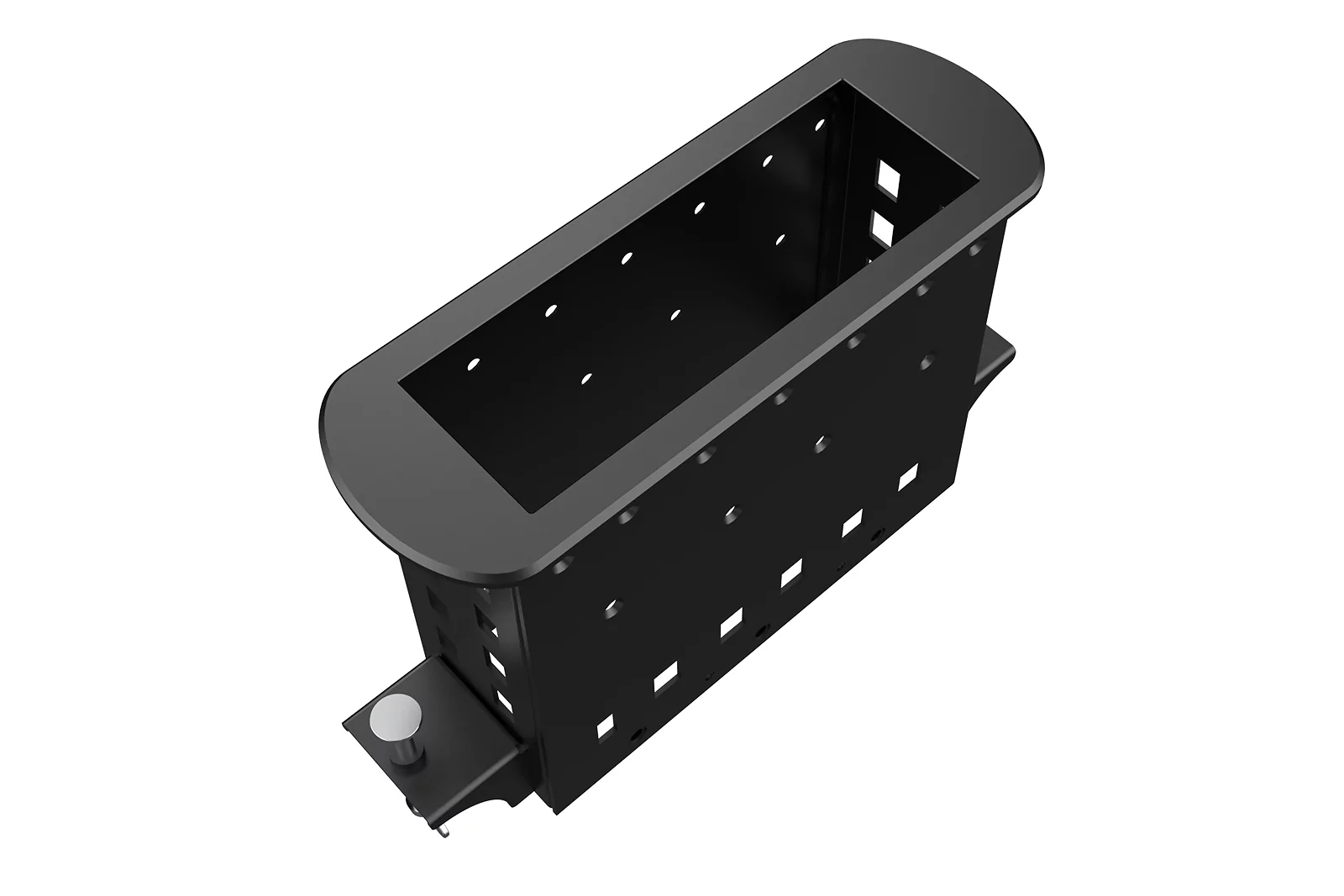 Прямоугольный металлический корпус Wize Pro WRTS-M-6BOX-B 2