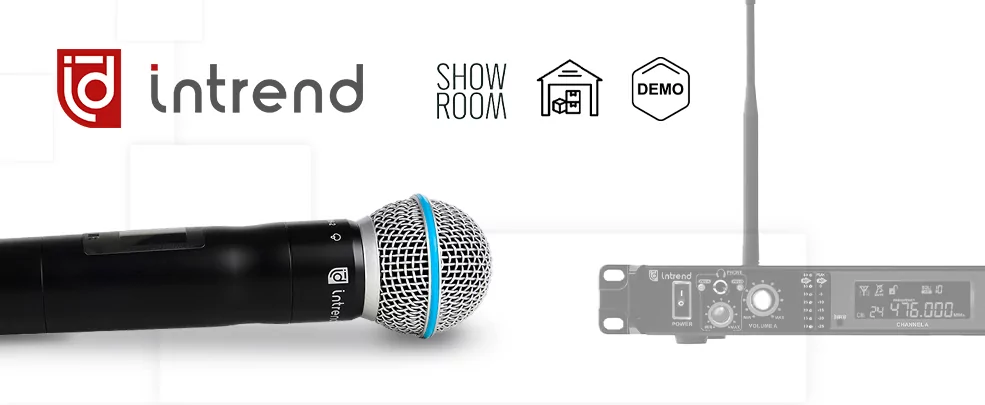 Ручной беспроводной передатчик аудиосигнала Intrend ITWMIC-HH-2