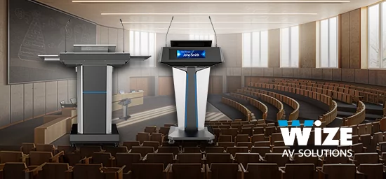 Интерактивные трибуны Wize с сенсорным экраном