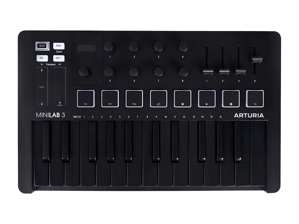MIDI клавиатура Arturia MiniLAB 3 Deep Black