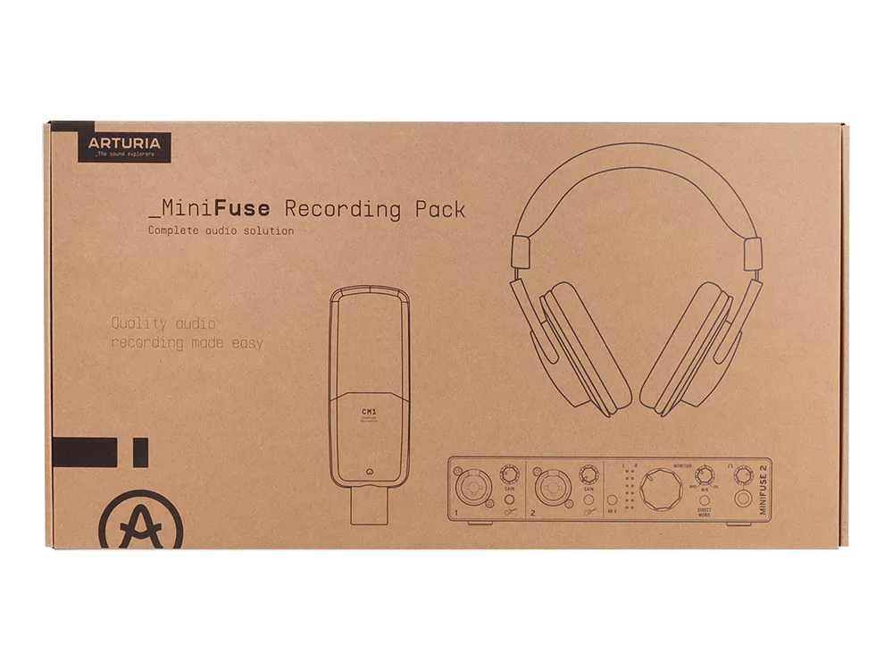 Аудиоинтерфейс USB Arturia MiniFuse Recording Pack White 17