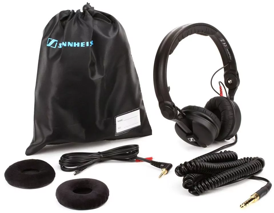 Закрытые динамические накладные мониторные наушники Sennheiser HD 25 PLUS 6