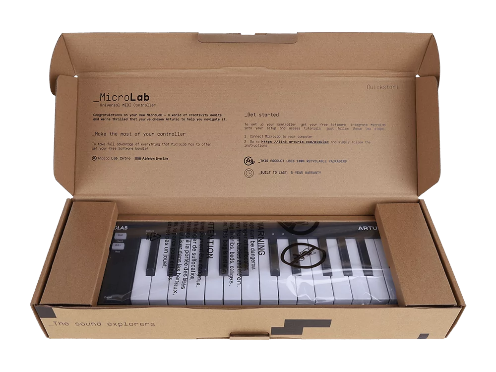 MIDI клавиатура Arturia MicroLab 3 Black 14