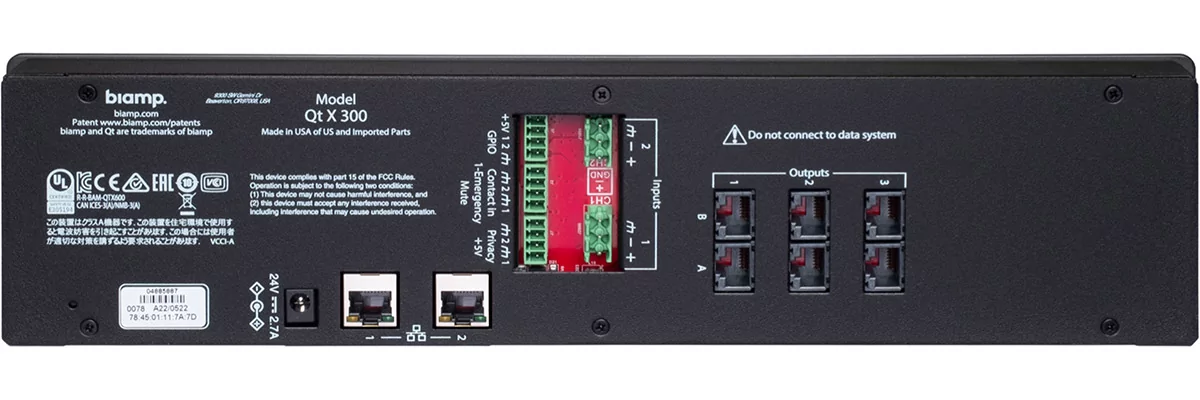 Аудиопроцессор Biamp Qt X 300 2
