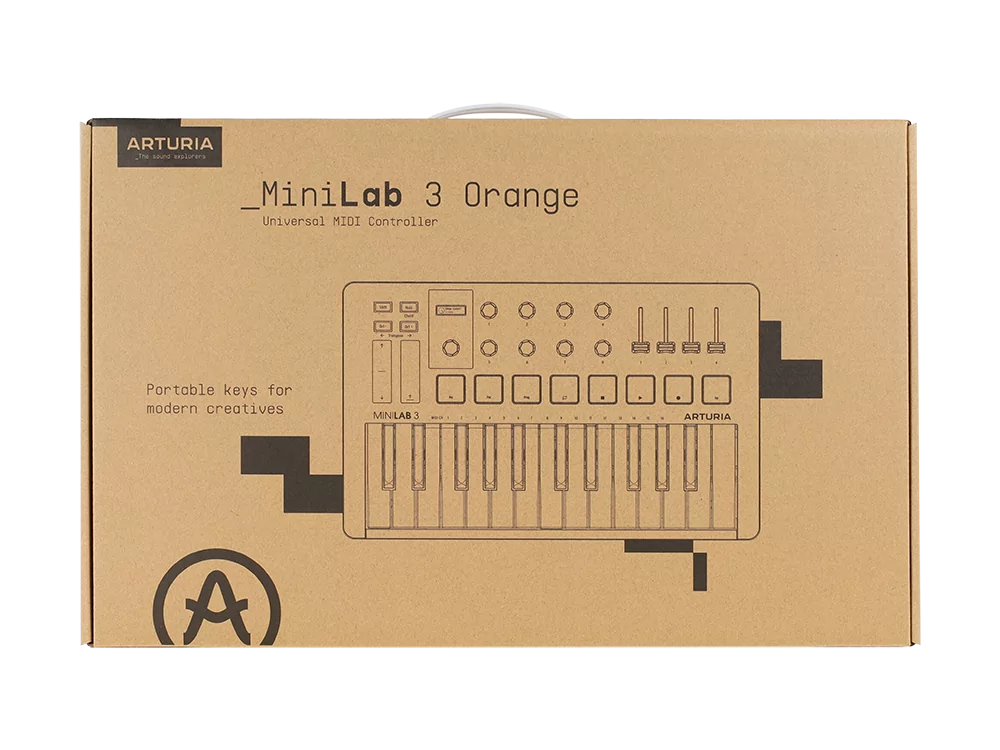 MIDI клавиатура Arturia MiniLAB 3 Orange Edition 15