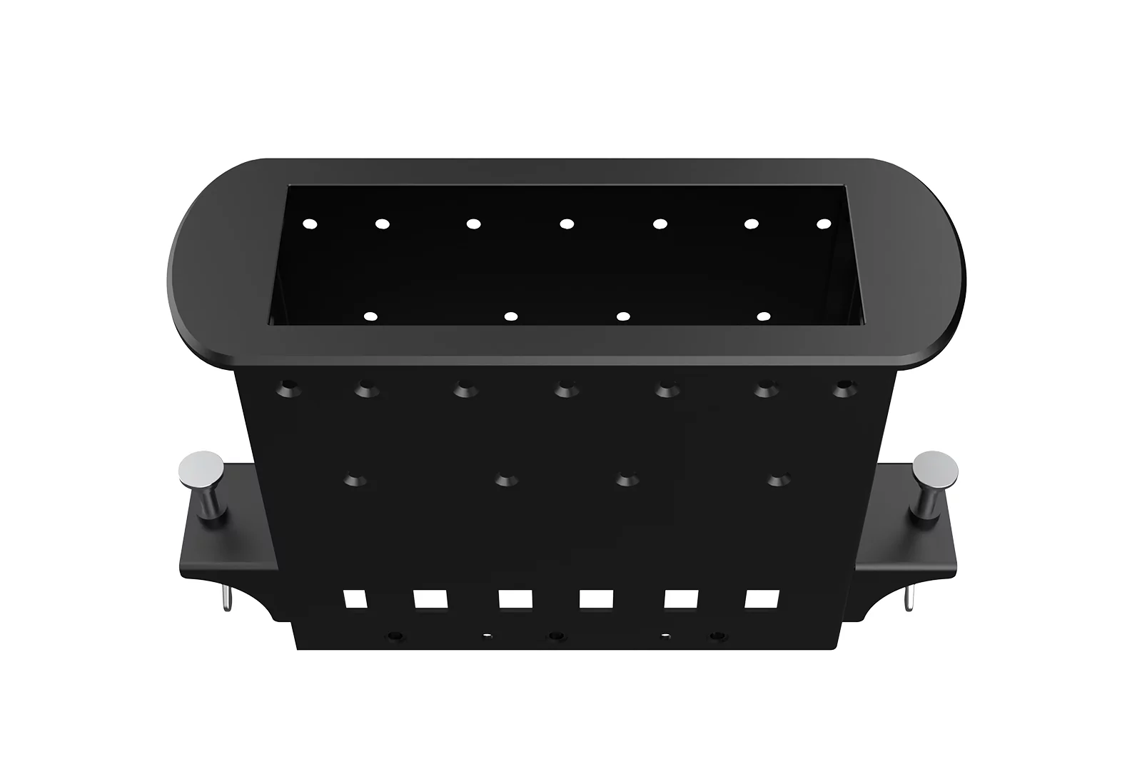 Прямоугольный металлический корпус Wize Pro WRTS-M-6BOX-B 3