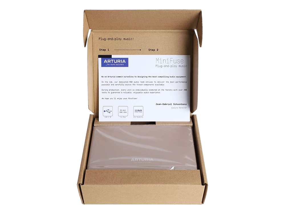 Аудиоинтерфейс USB Arturia MiniFuse 1 Champagne 14