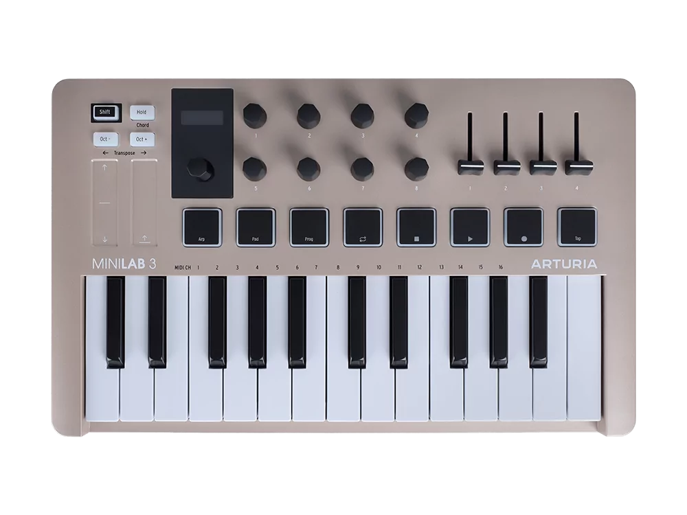 MIDI клавиатура Arturia MiniLAB 3 Champagne
