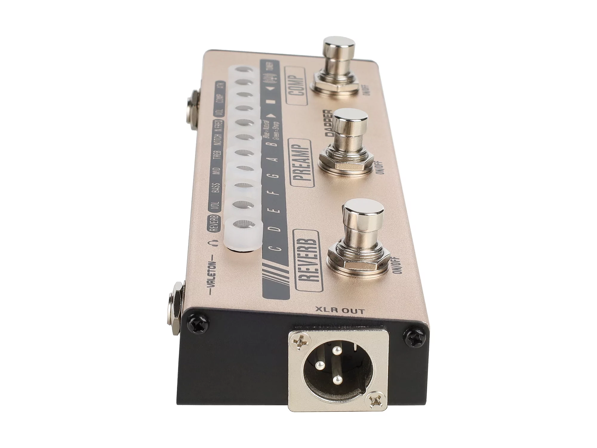 Напольная компактная гитарная педаль Dapper Acoustic Mini Valeton MES-4 8