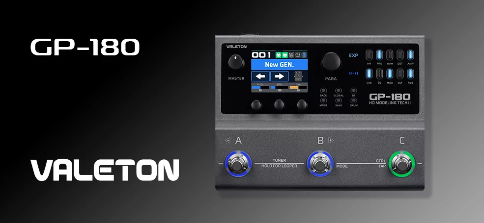 Valeton GP-180 – компактный процессор для любого сетапа