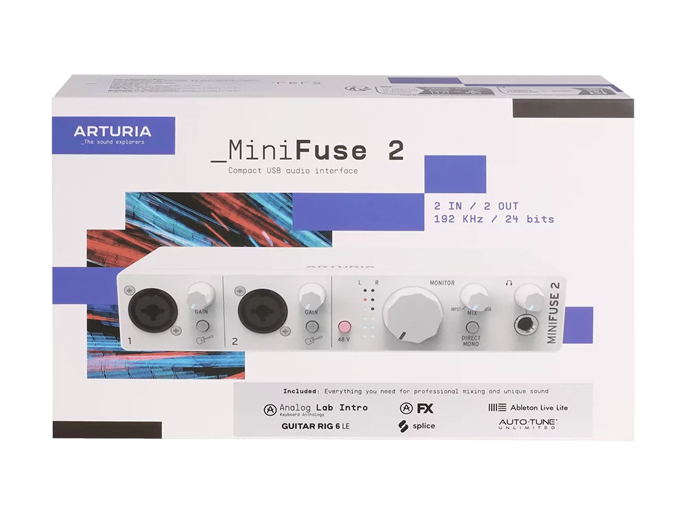 Аудиоинтерфейс USB Arturia MiniFuse 2 White 14