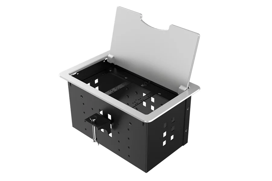 Прямоугольный металлический корпус Wize Pro WRTS-12BOX-S