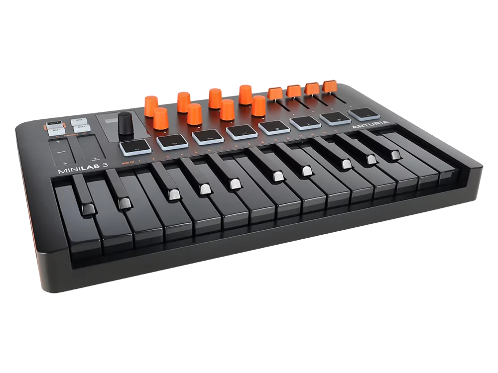 MIDI клавиатура Arturia MiniLAB 3 Orange Edition 8