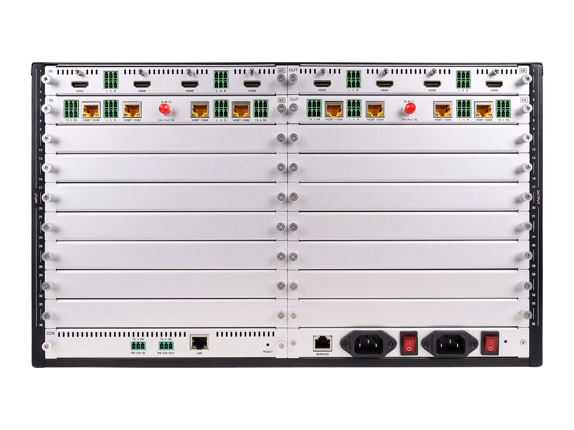 Шасси матричного коммутатора 36x36 Intrend ITMMT4-36x36 9