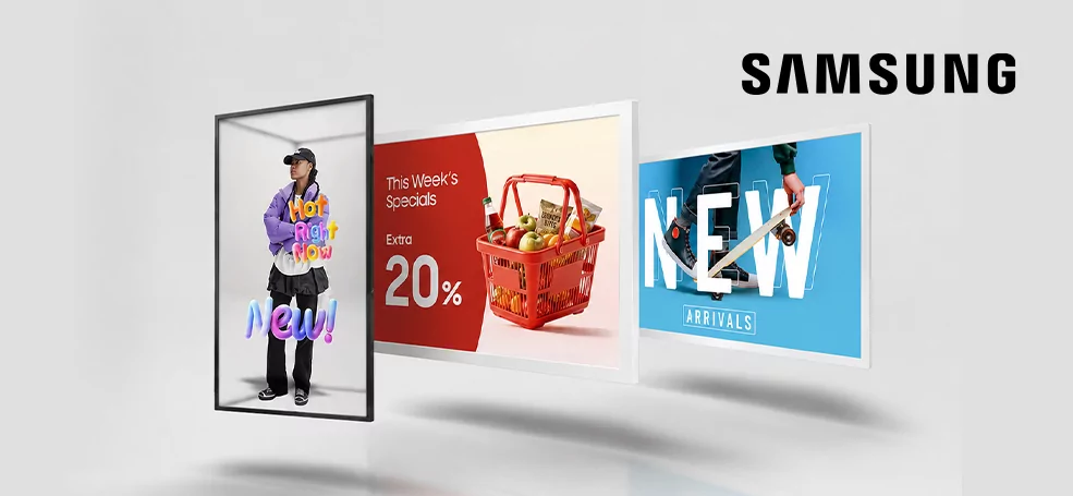 Новые дисплеи Samsung EM13DX E-paper и SM85HX поступили на склад AUVIX