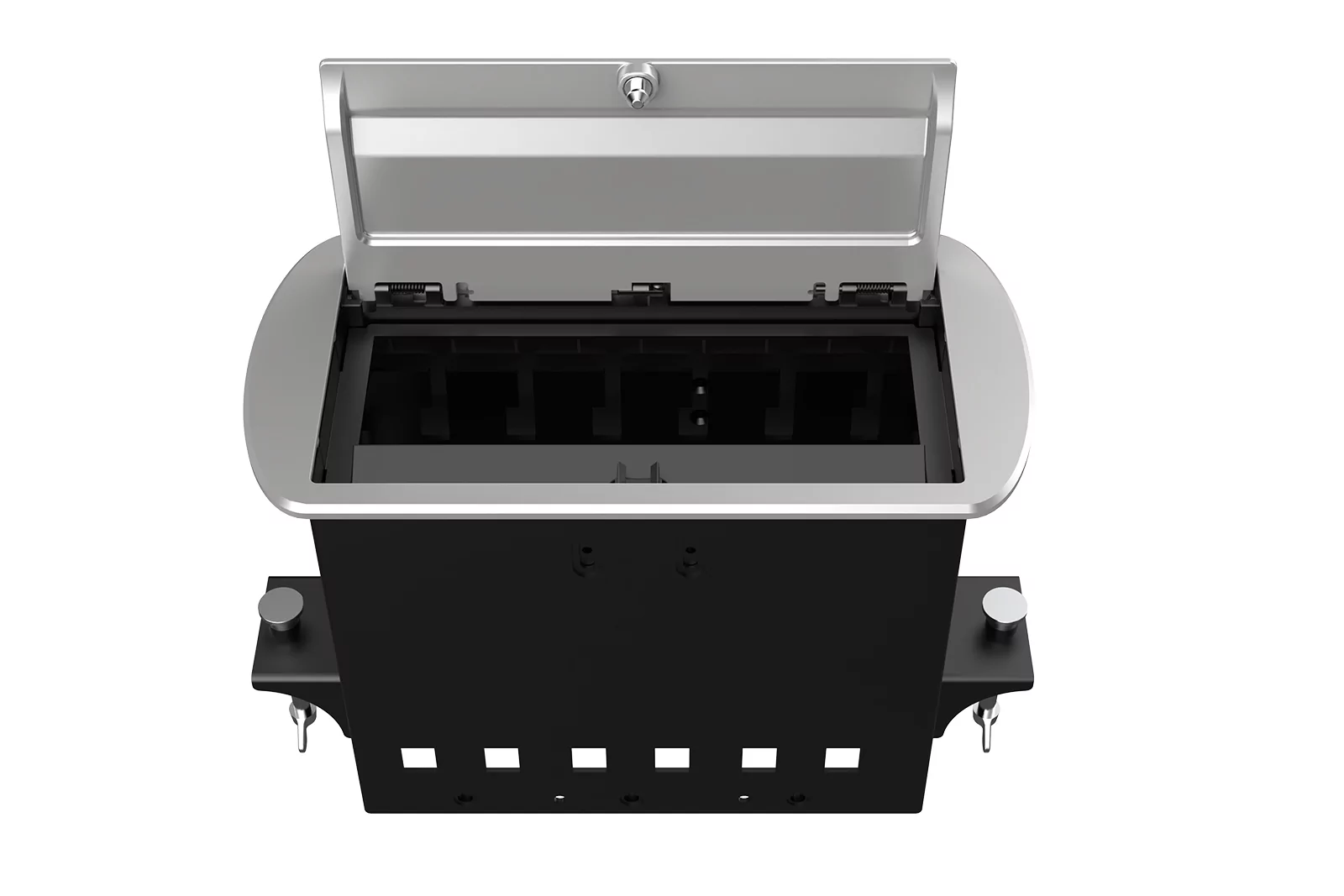Прямоугольный металлический корпус Wize Pro WRTS-M-6CBOX-S 2