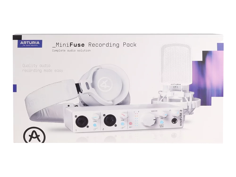 Аудиоинтерфейс USB Arturia MiniFuse Recording Pack White 16