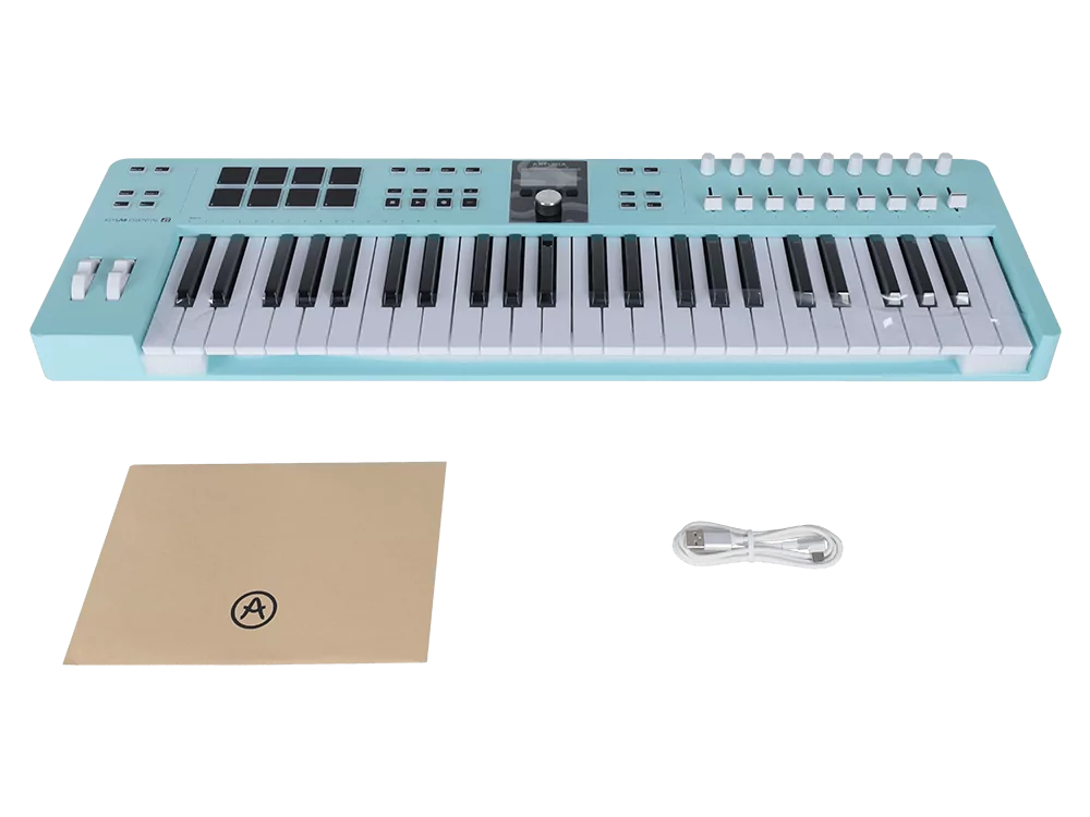 MIDI клавиатура Arturia KeyLab Essential 49 mk3 Aquamarine 11