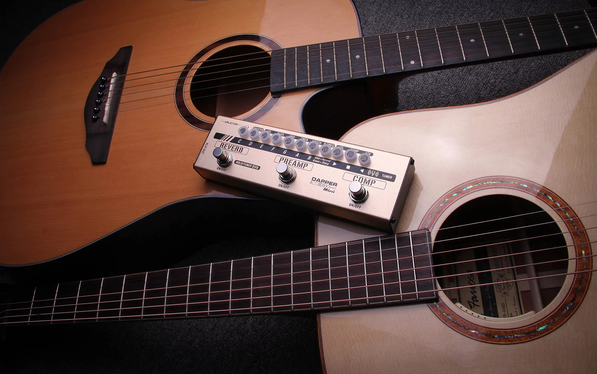 Напольная компактная гитарная педаль Dapper Acoustic Mini Valeton MES-4 17