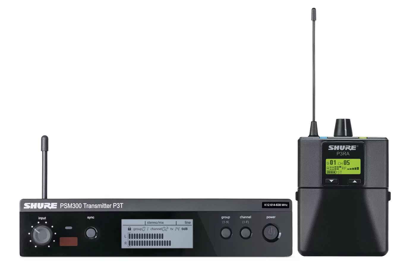 Беспроводная система персонального мониторинга PSM300 SHURE P3TERA-K3E
