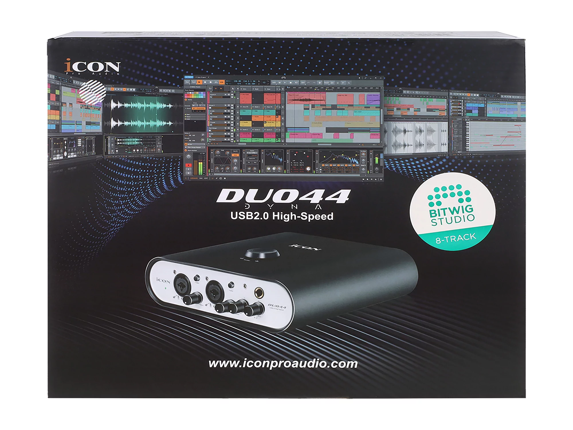 Аудиоинтерфейс USB Icon Duo44 Dyna B/W 14