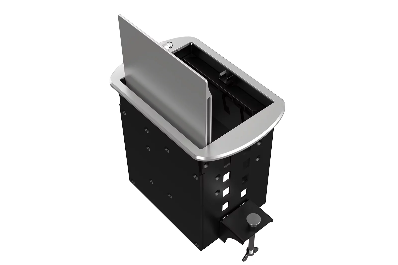 Прямоугольный металлический корпус Wize Pro WRTS-M-4CBOX-S 6