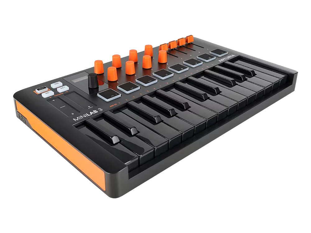MIDI клавиатура Arturia MiniLAB 3 Orange Edition 2
