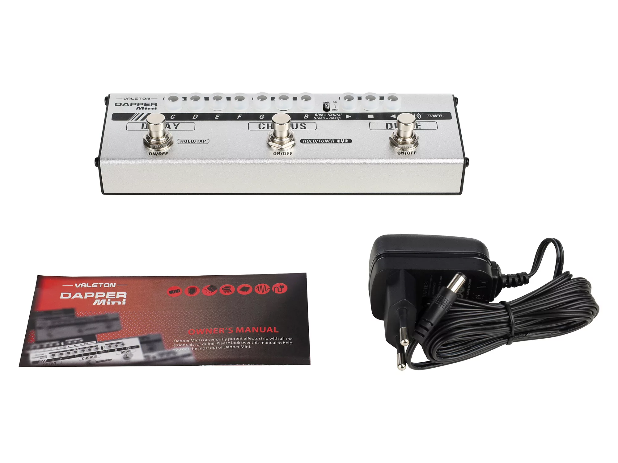 Напольная компактная гитарная педаль Dapper Mini Valeton MES-1 11