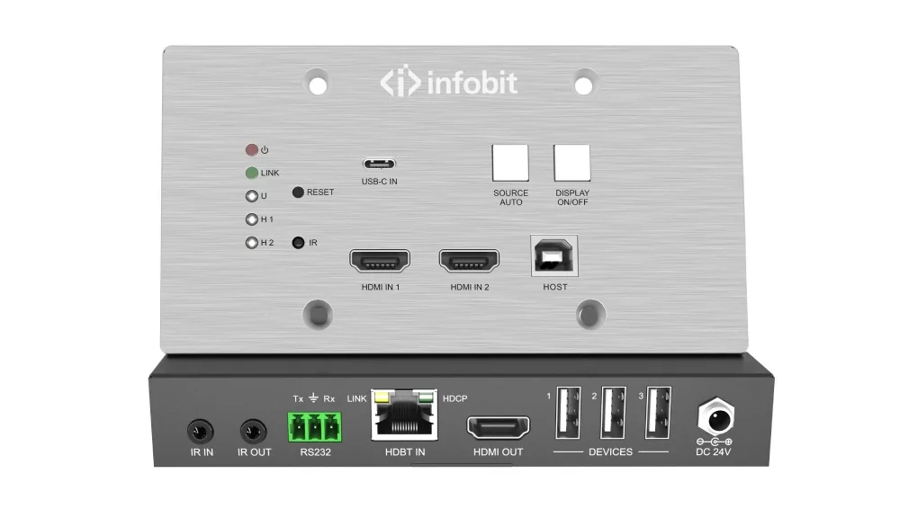 Комплект настенной панели HDBaseT Infobit WP301-Kit
