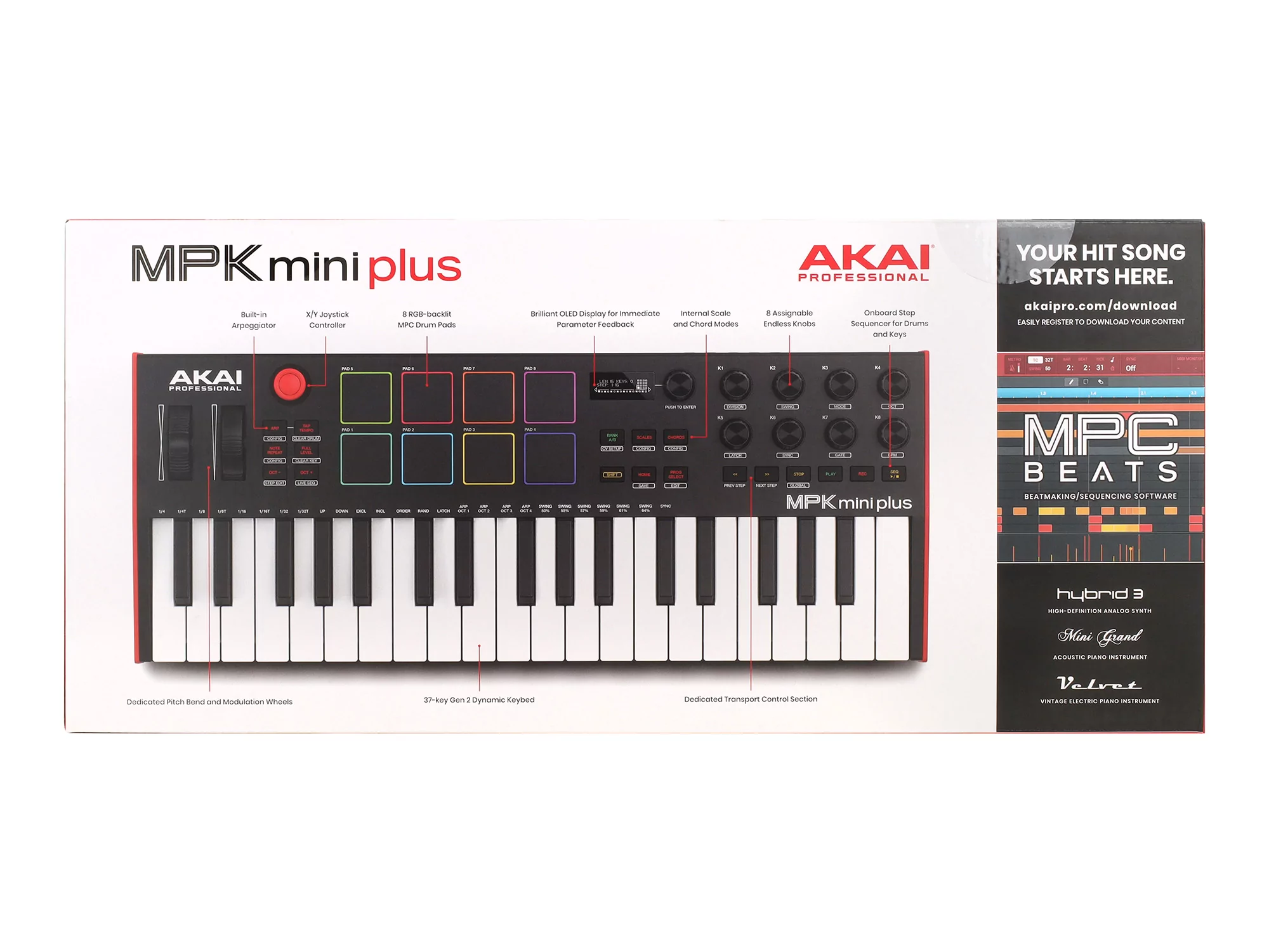 MIDI клавиатура AKAI MPK Mini Plus 17