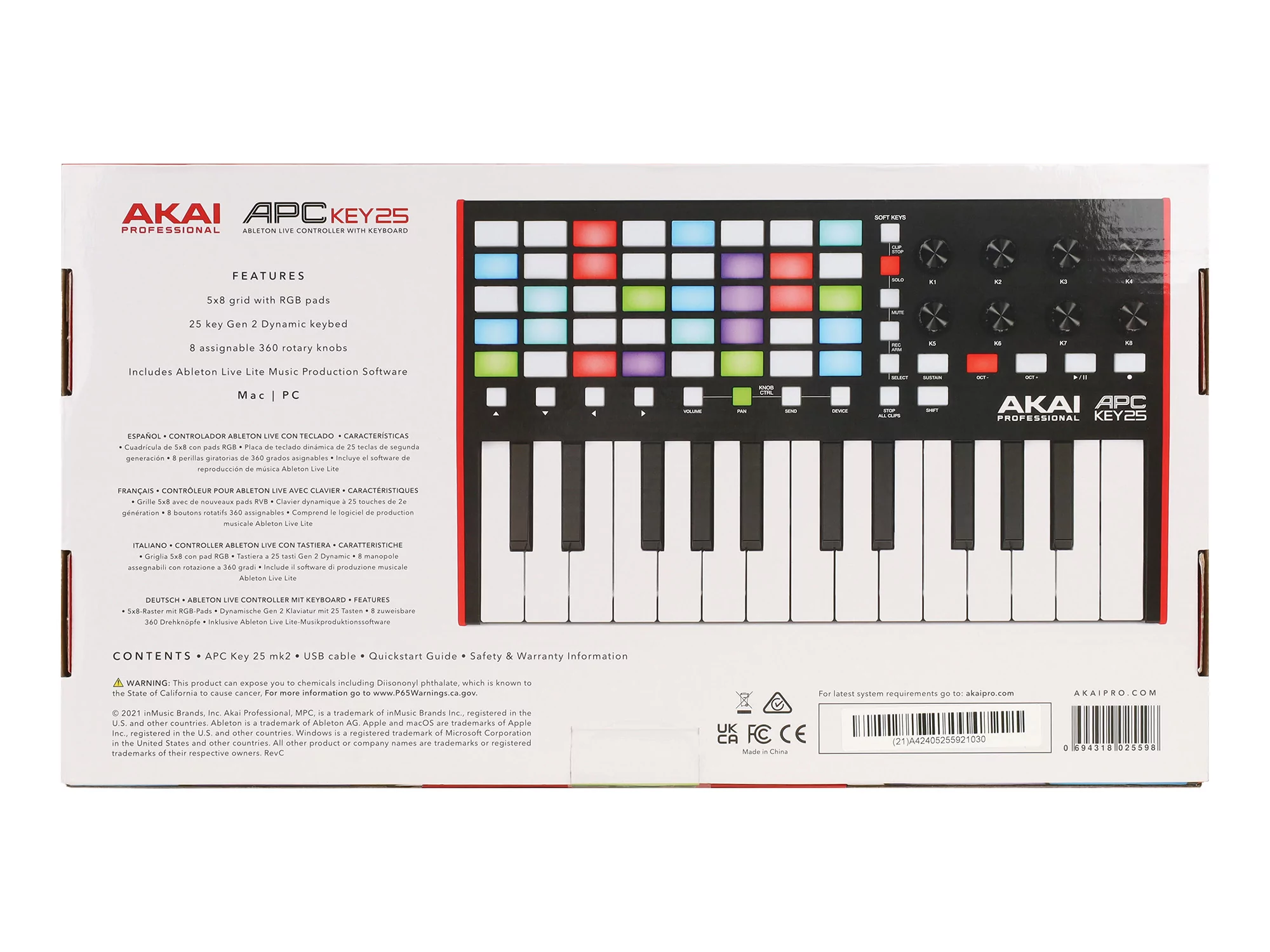 MIDI клавиатура AKAI APC Key 25 MK2 15