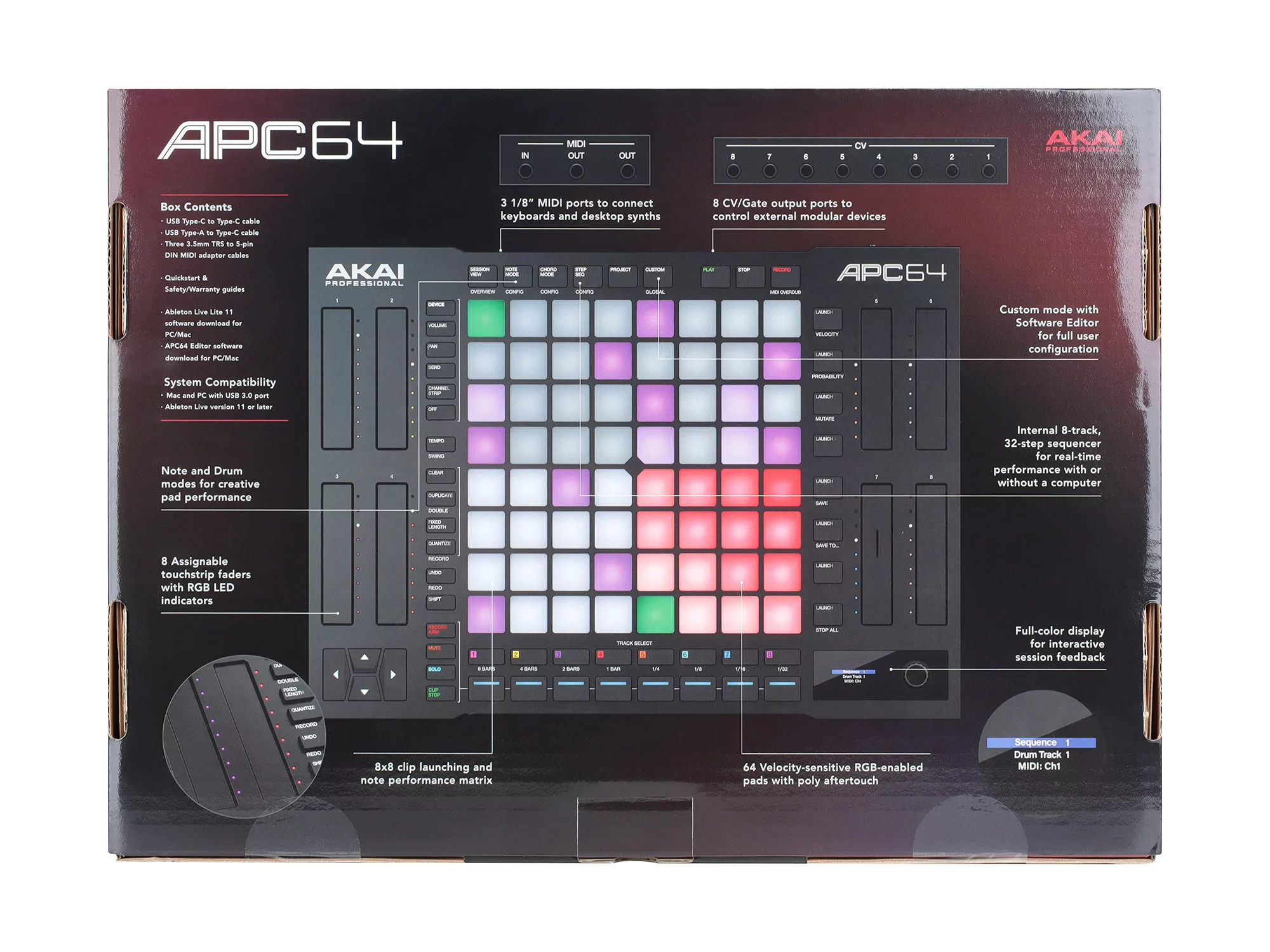 MIDI контроллер AKAI APC64 17