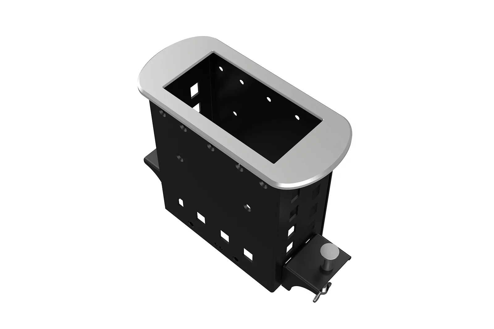 Прямоугольный металлический корпус Wize Pro WRTS-M-4BOX-S